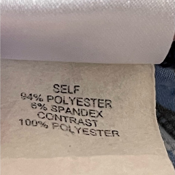 Roz & Ali Asymmetrical Blue Sleeveless Tank Top - Picture 11 of 11